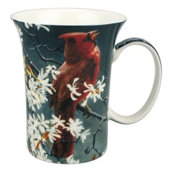 McIntosh Fine Bone China "Spring Cardinal Crest" Mug - Robert Bateman